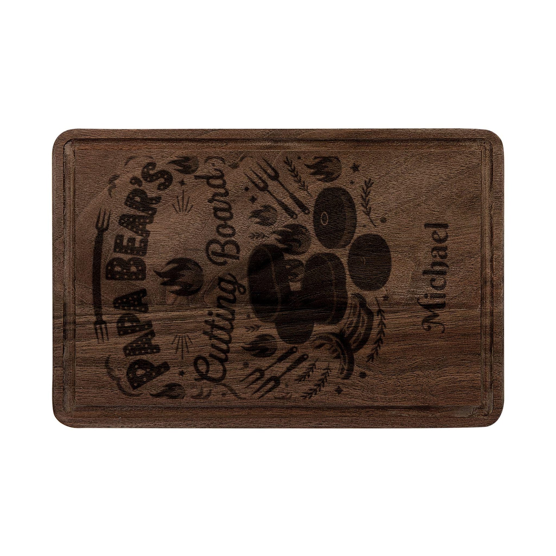 Papa Bear's Cutting Board | Personalized Engraved Wooden Board