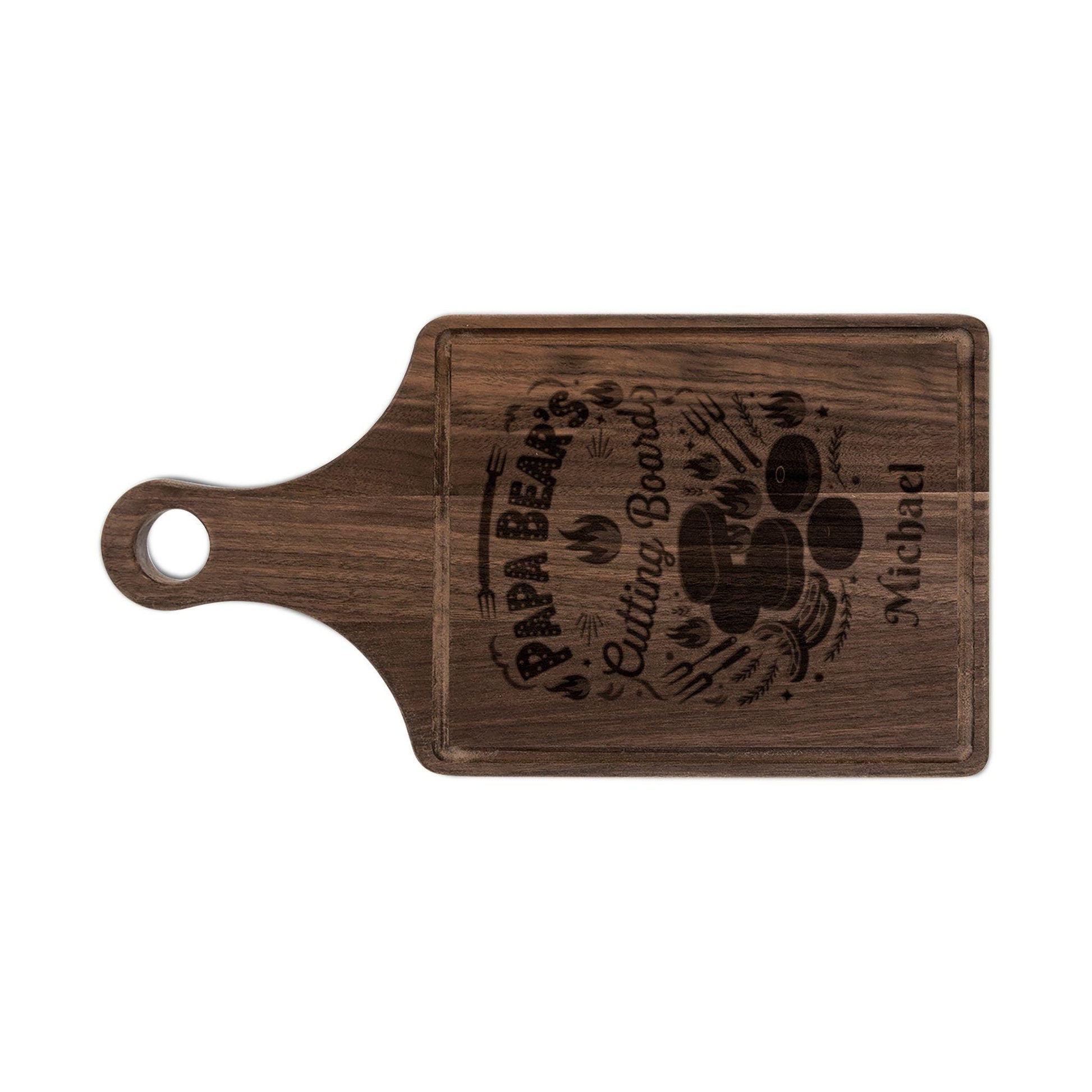 Papa Bear's Cutting Board | Personalized Engraved Wooden Board