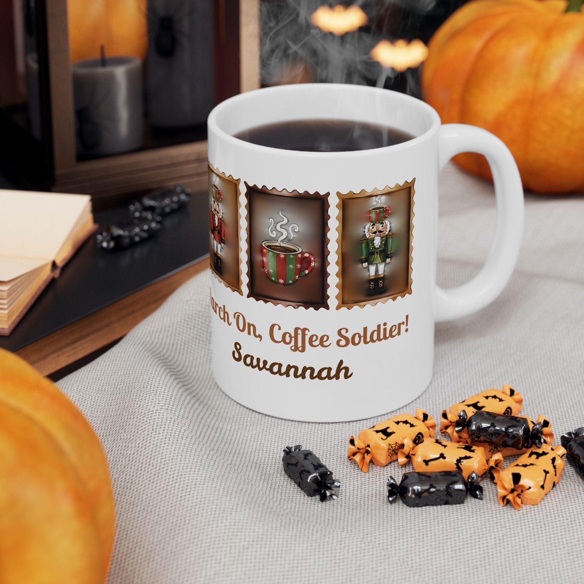 Nutcracker Soldier Mug | March On Coffee Soldier Christmas Mug