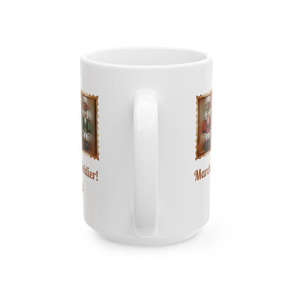 Nutcracker Soldier Mug | March On Coffee Soldier Christmas Mug