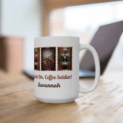 Nutcracker Soldier Mug | March On Coffee Soldier Christmas Mug