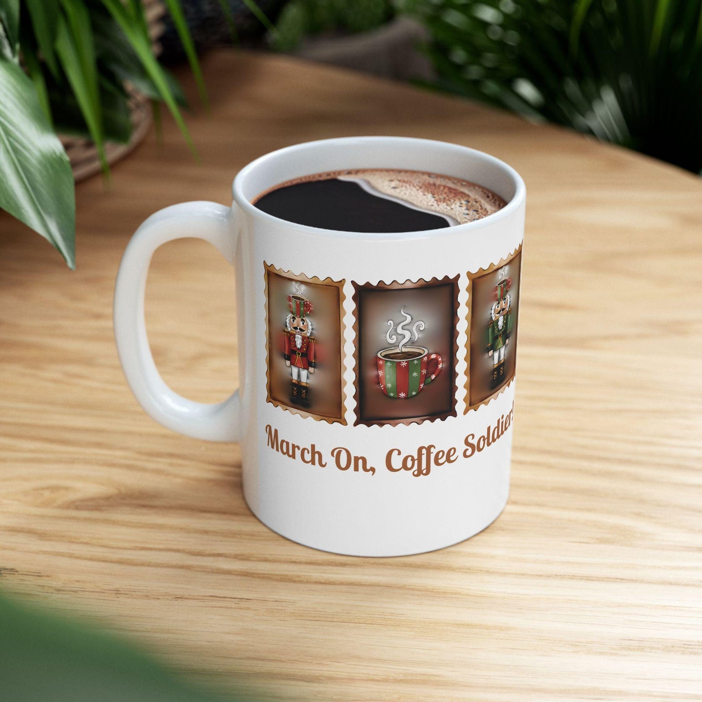Nutcracker Soldier Mug | March On Coffee Soldier Christmas Mug