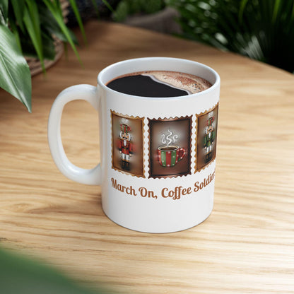 Nutcracker Soldier Mug | March On Coffee Soldier Christmas Mug