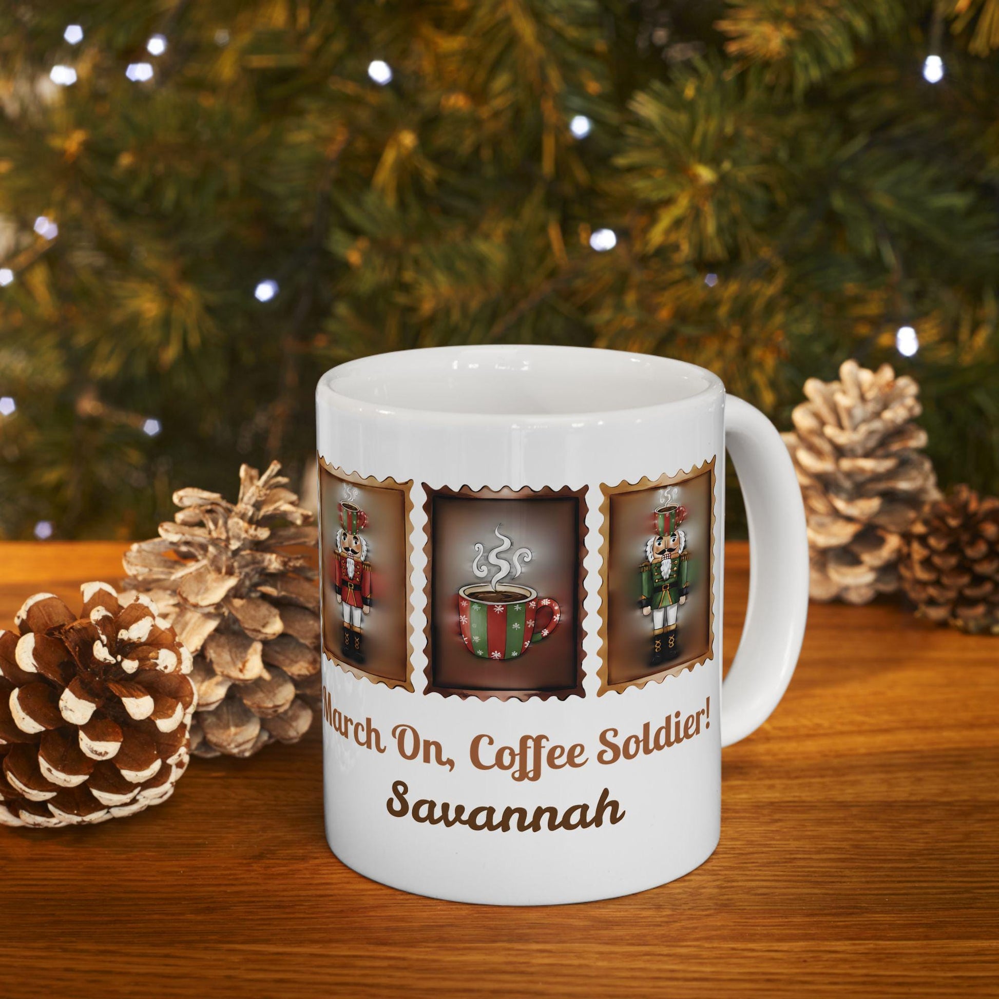 Nutcracker Soldier Mug | March On Coffee Soldier Christmas Mug