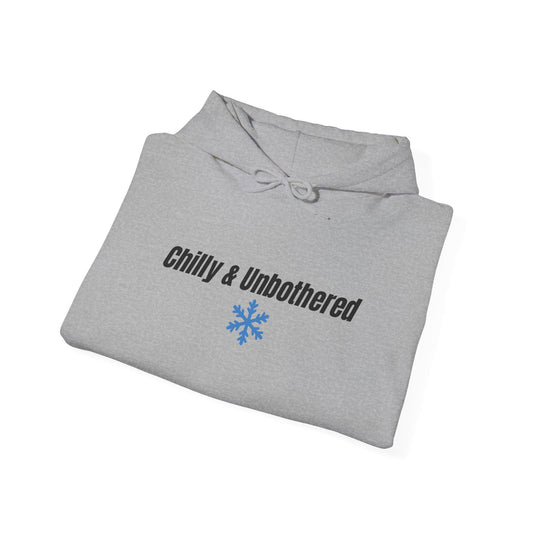 Chilly & Unbothered hoodie | Snowflake graphic sweatshirt