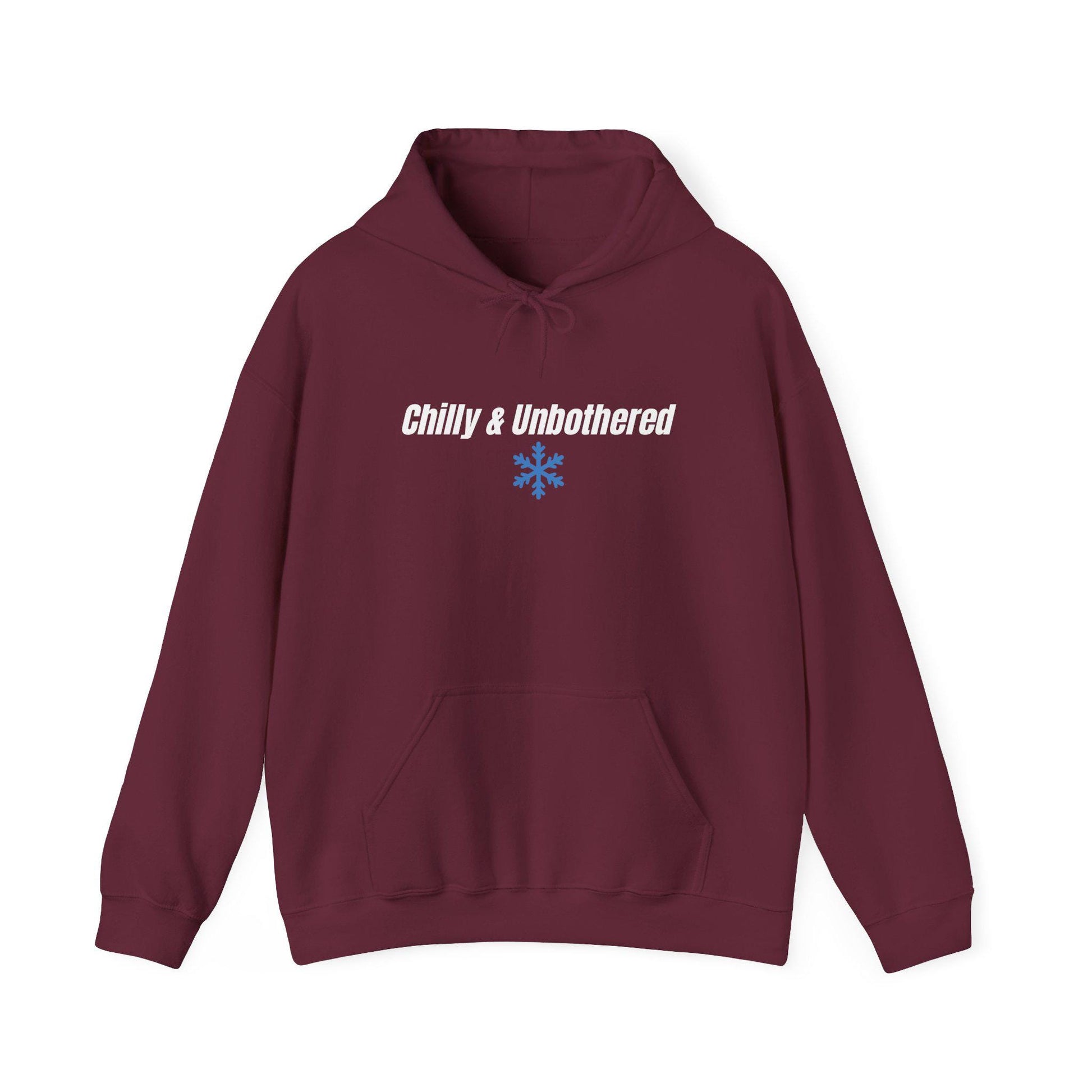 Chilly & Unbothered hoodie | Snowflake graphic sweatshirt