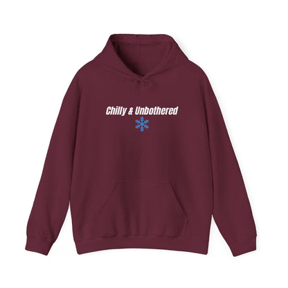 Chilly & Unbothered hoodie | Snowflake graphic sweatshirt