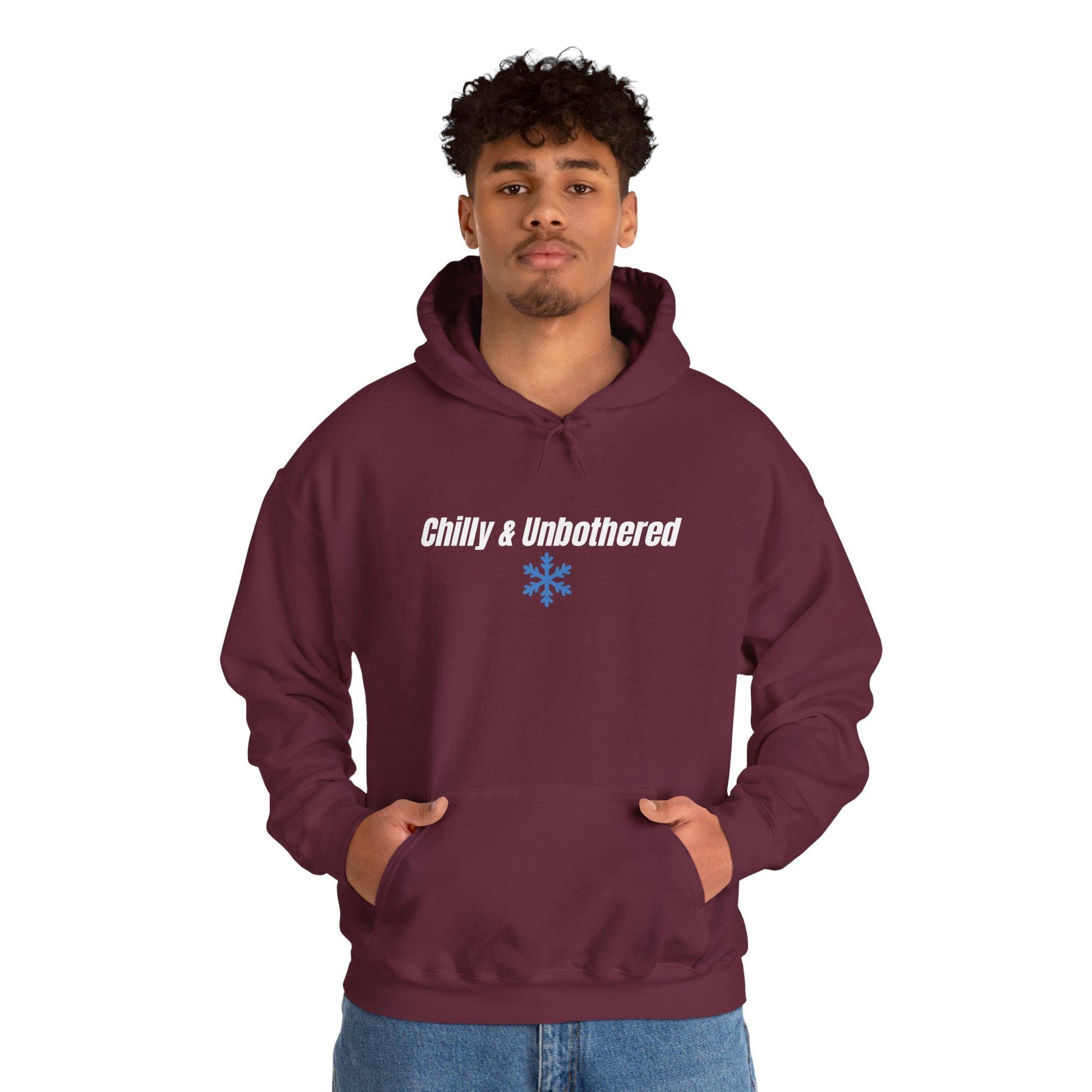 Chilly & Unbothered hoodie | Snowflake graphic sweatshirt