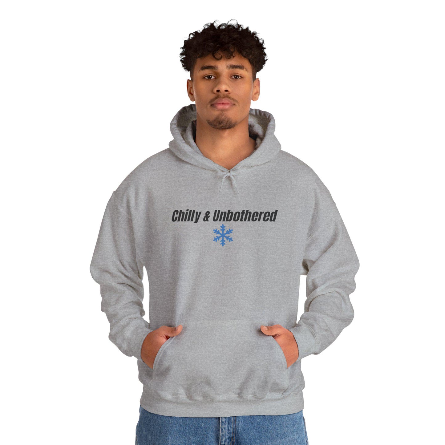 Chilly & Unbothered hoodie | Snowflake graphic sweatshirt
