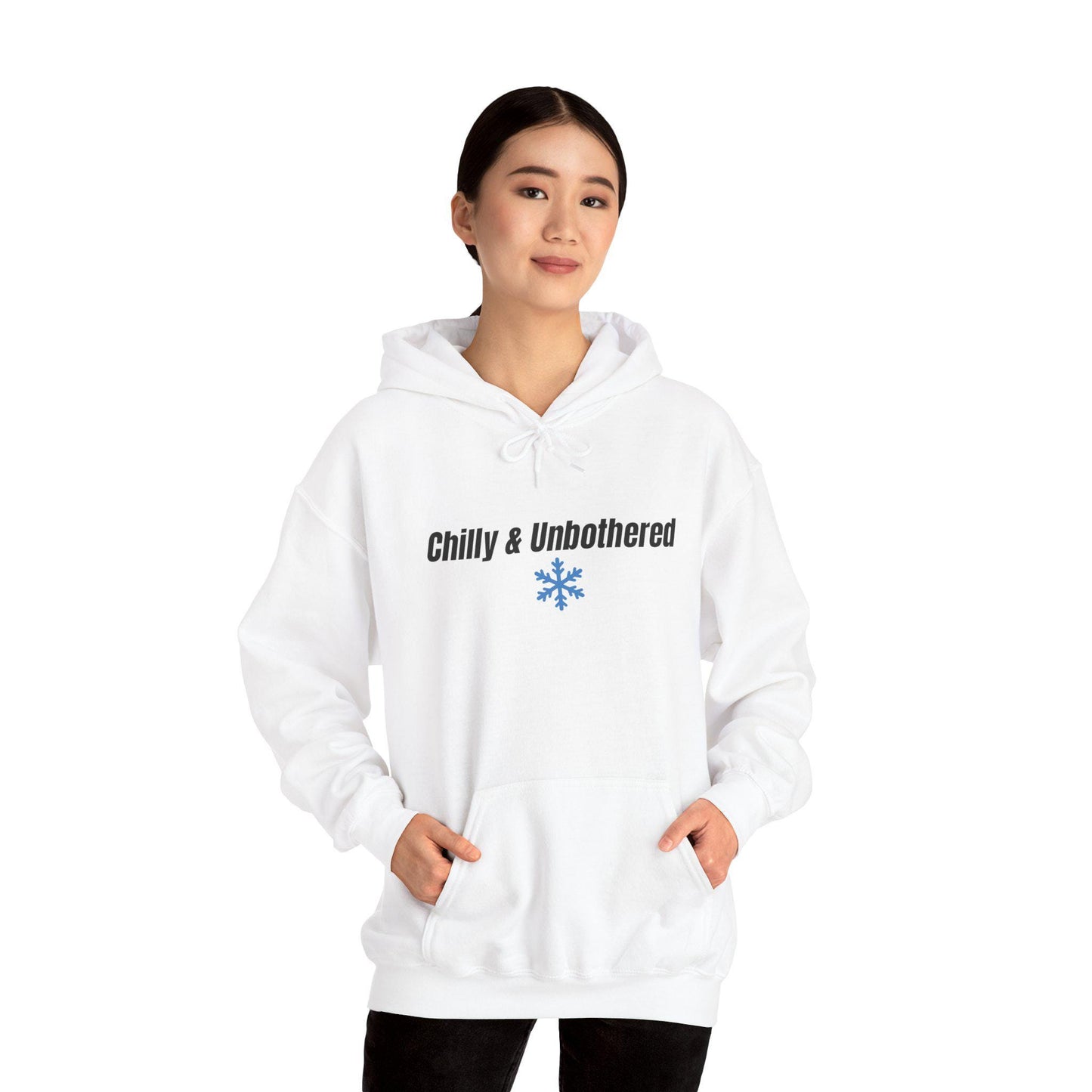 Chilly & Unbothered hoodie | Snowflake graphic sweatshirt