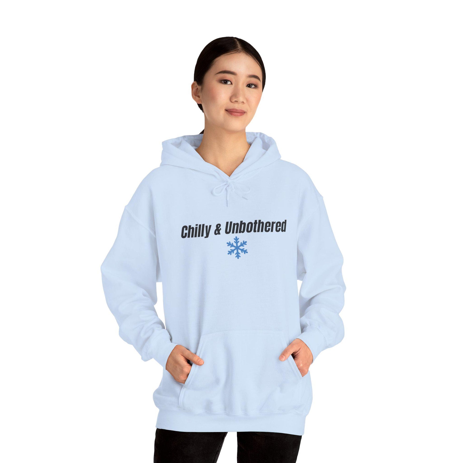 Chilly & Unbothered hoodie | Snowflake graphic sweatshirt