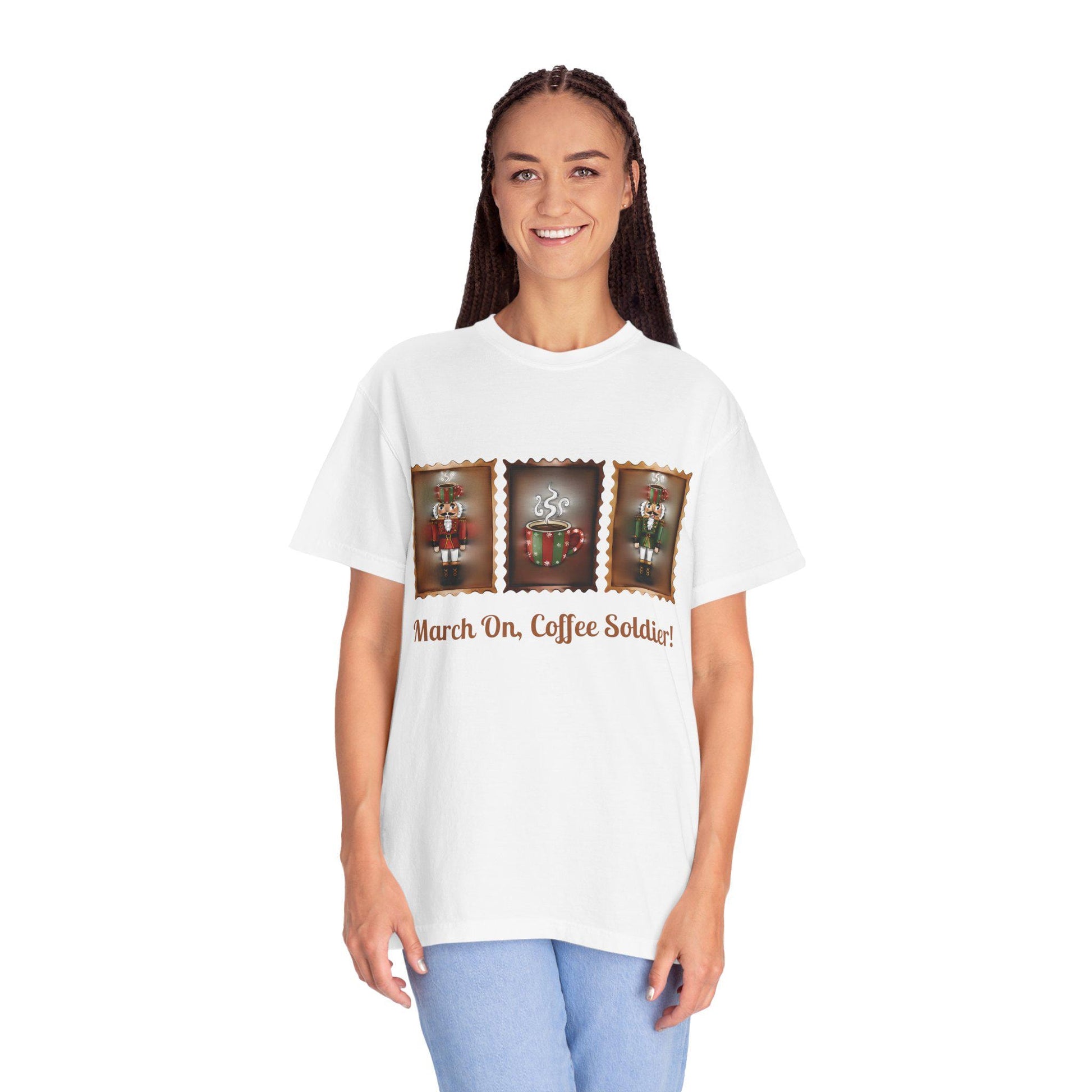 March On Coffee Soldier! T-shirt | Nutcracker Coffee Soldier Illustration