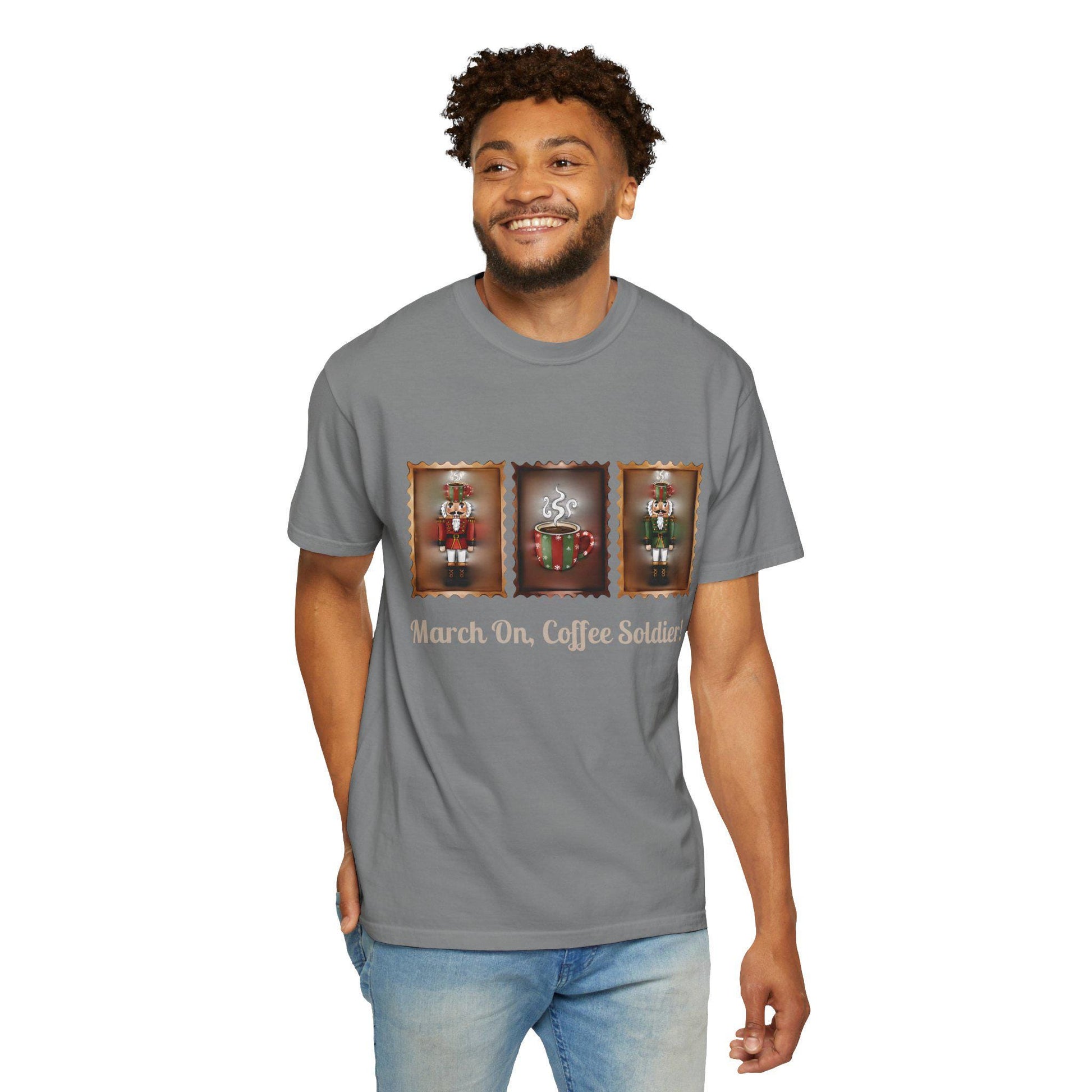 March On Coffee Soldier! T-shirt | Nutcracker Coffee Soldier Illustration