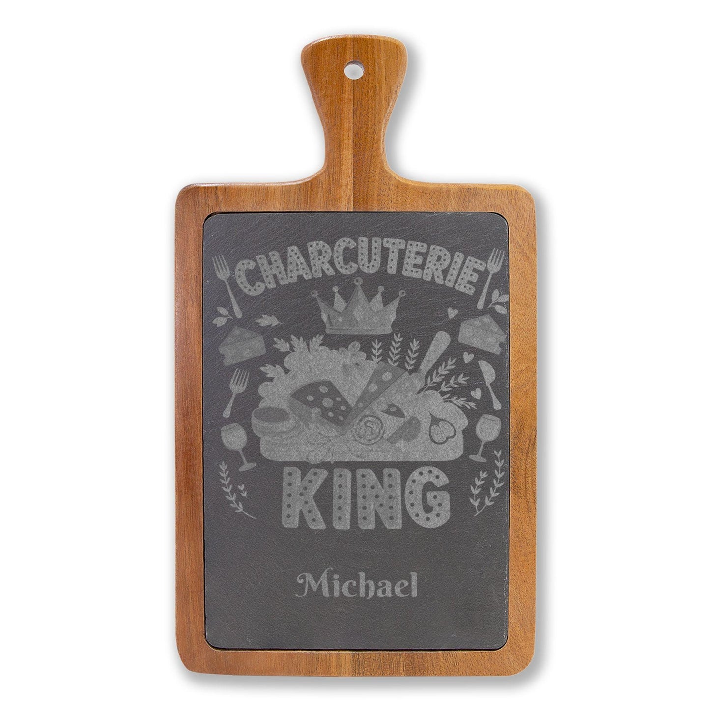 Charcuterie King engraved Charcuterie Board | Personalized Engraved Serving Board