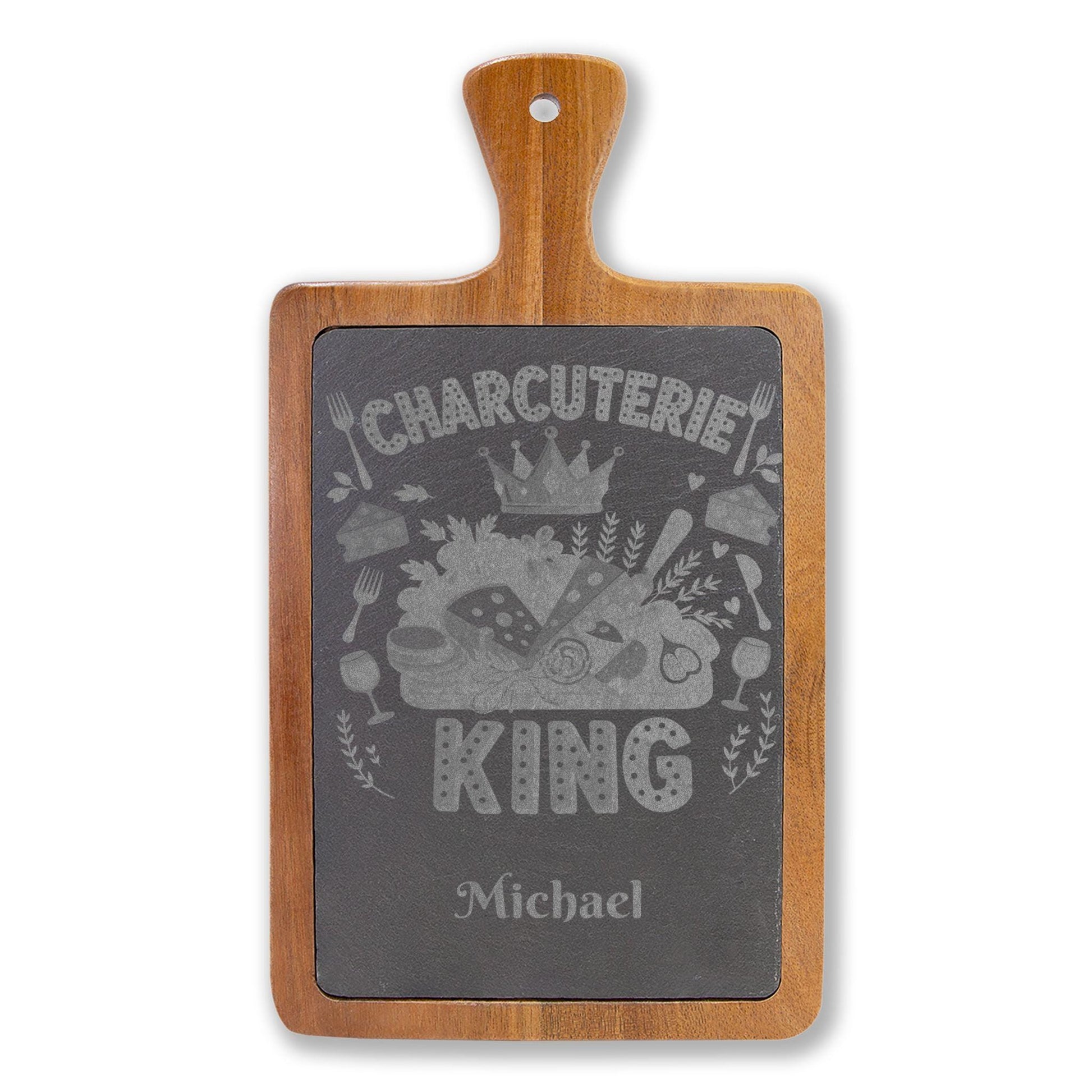 Charcuterie King engraved Charcuterie Board | Personalized Engraved Serving Board