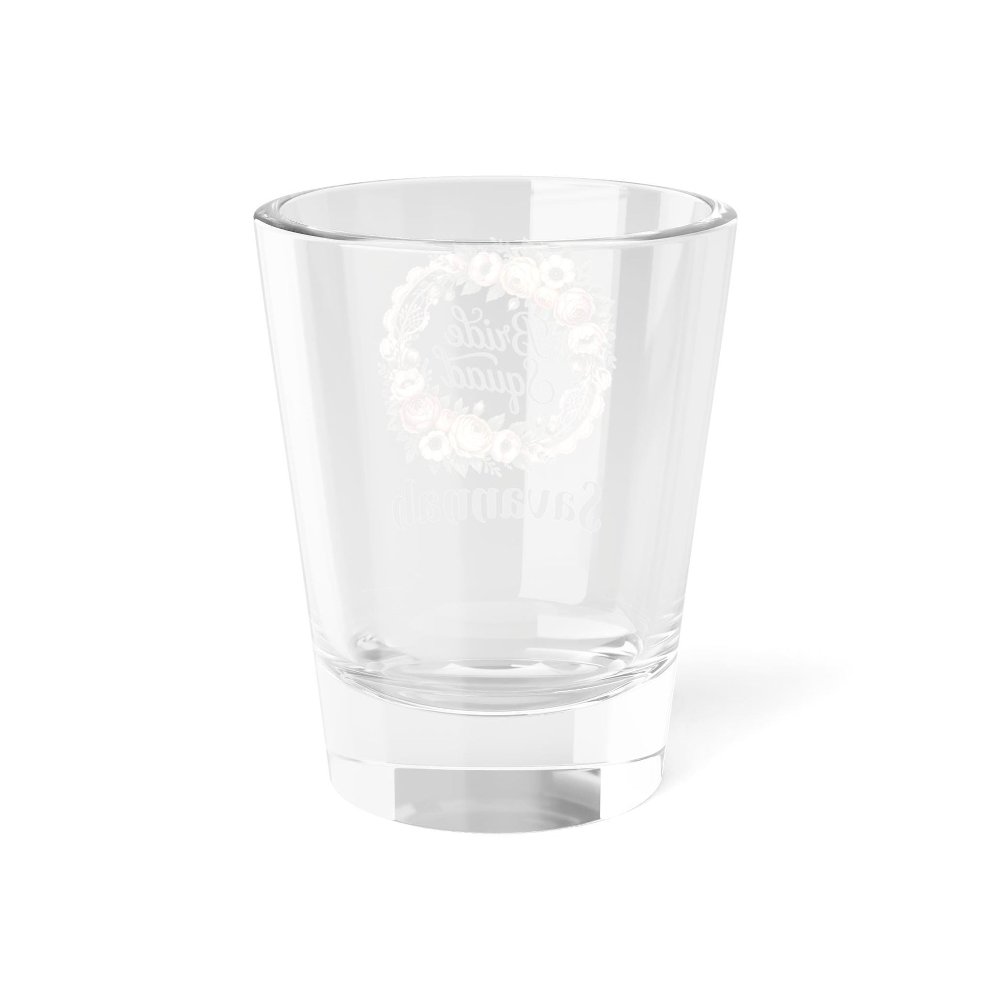 Bride Squad Floral Heart shot glass | Personalized 1.5oz