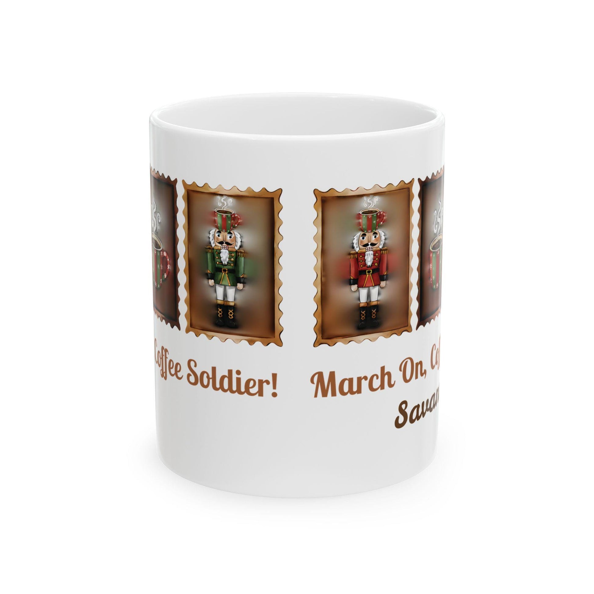 Nutcracker Soldier Mug | March On Coffee Soldier Christmas Mug