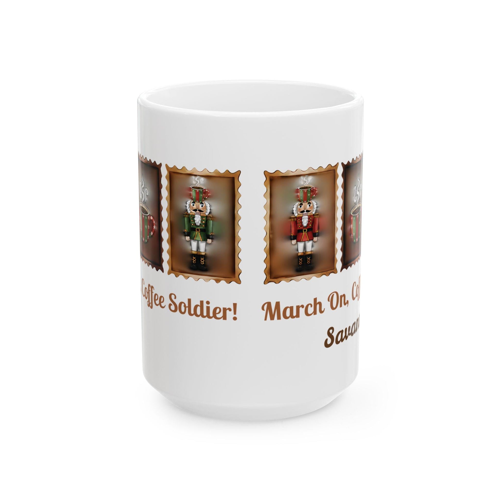 Nutcracker Soldier Mug | March On Coffee Soldier Christmas Mug