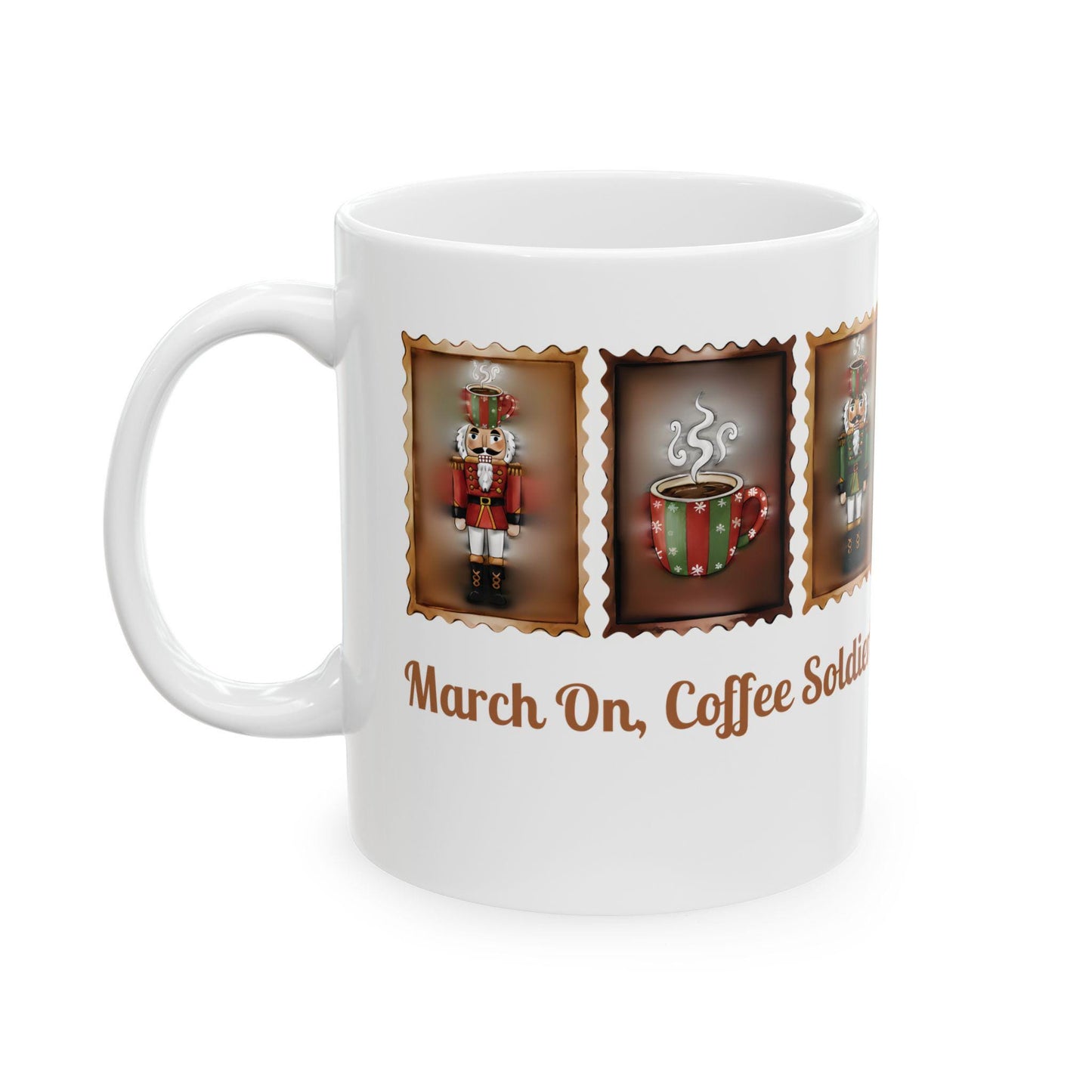 Nutcracker Soldier Mug | March On Coffee Soldier Christmas Mug
