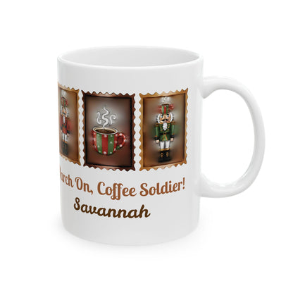 Nutcracker Soldier Mug | March On Coffee Soldier Christmas Mug
