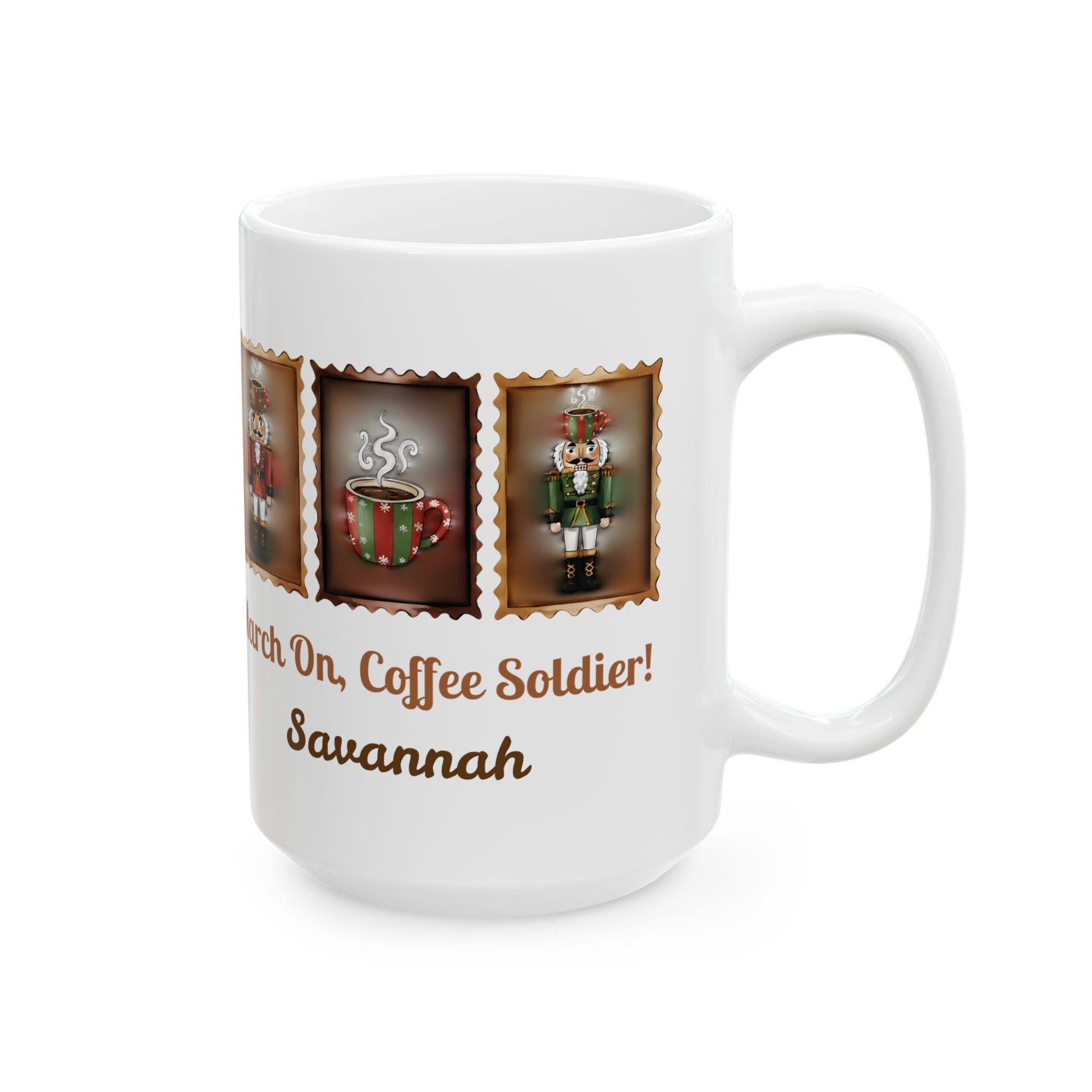 Nutcracker Soldier Mug | March On Coffee Soldier Christmas Mug