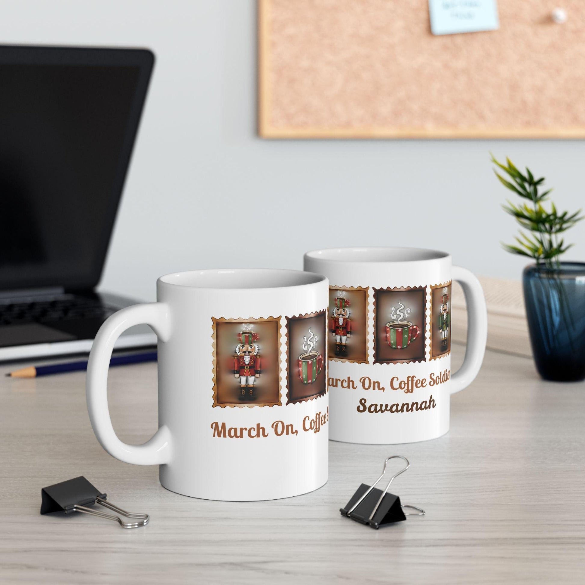 Nutcracker Soldier Mug | March On Coffee Soldier Christmas Mug