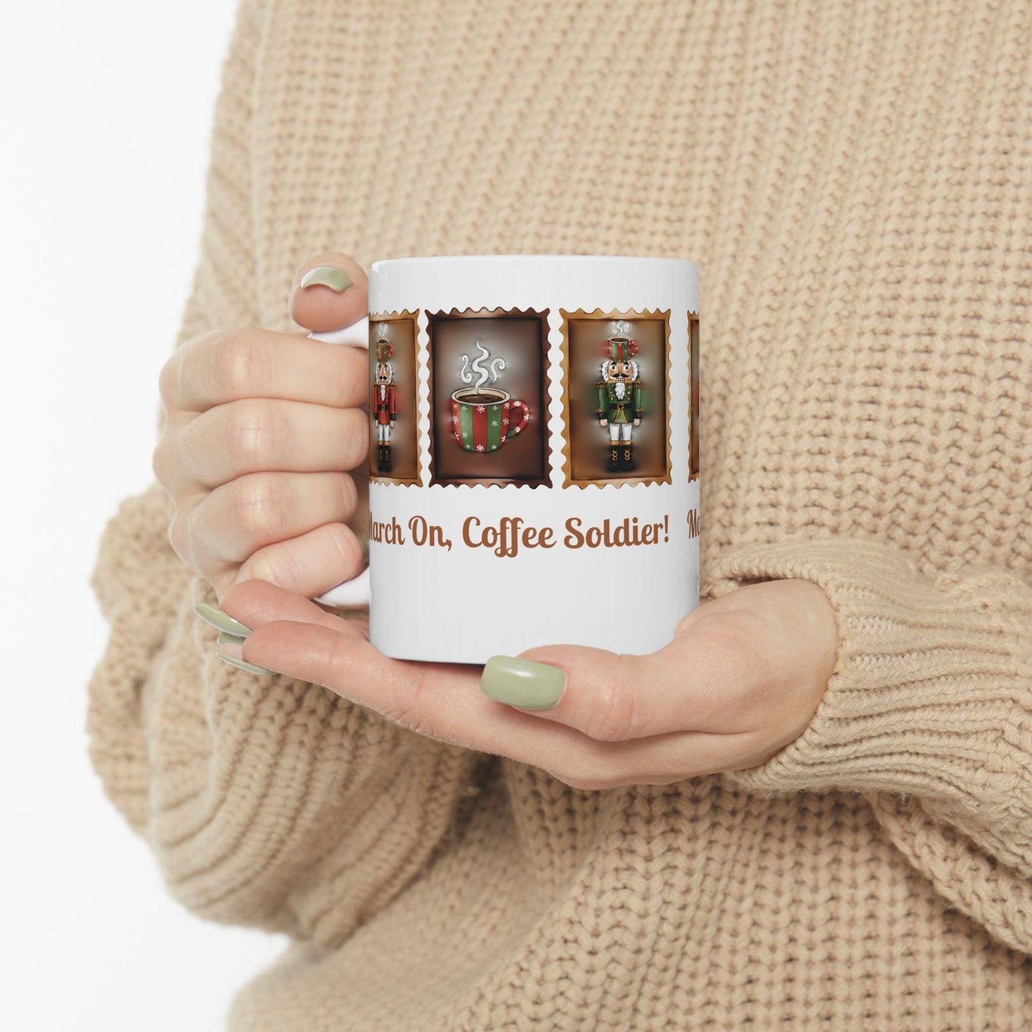 Nutcracker Soldier Mug | March On Coffee Soldier Christmas Mug
