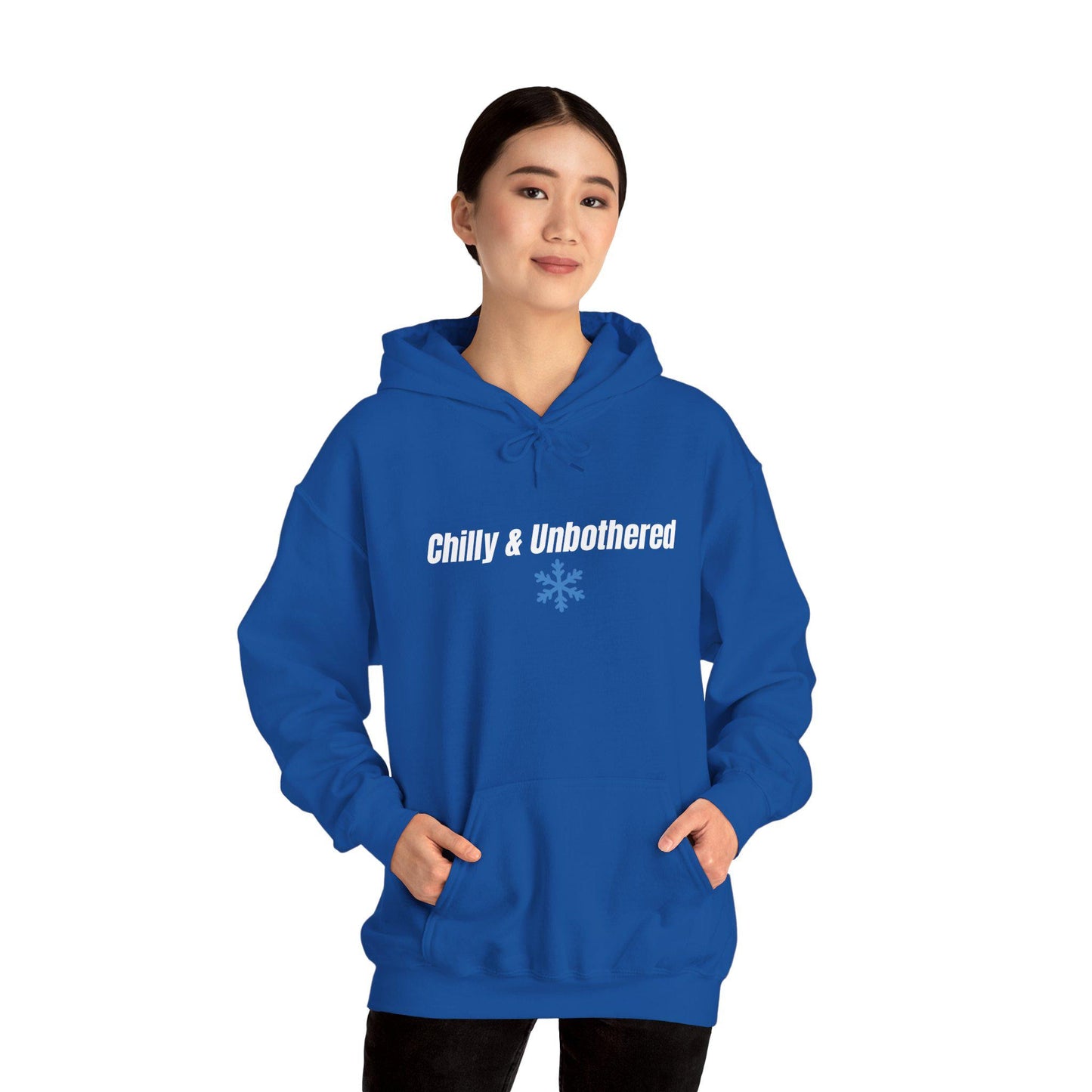 Chilly & Unbothered hoodie | Snowflake graphic sweatshirt