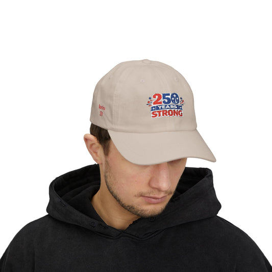 250 Years Strong 1776-2026 Dad Cap | America Anniversary