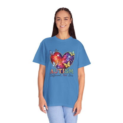 Autism Puzzle Heart Different Not Less T-shirt | Awareness Tee