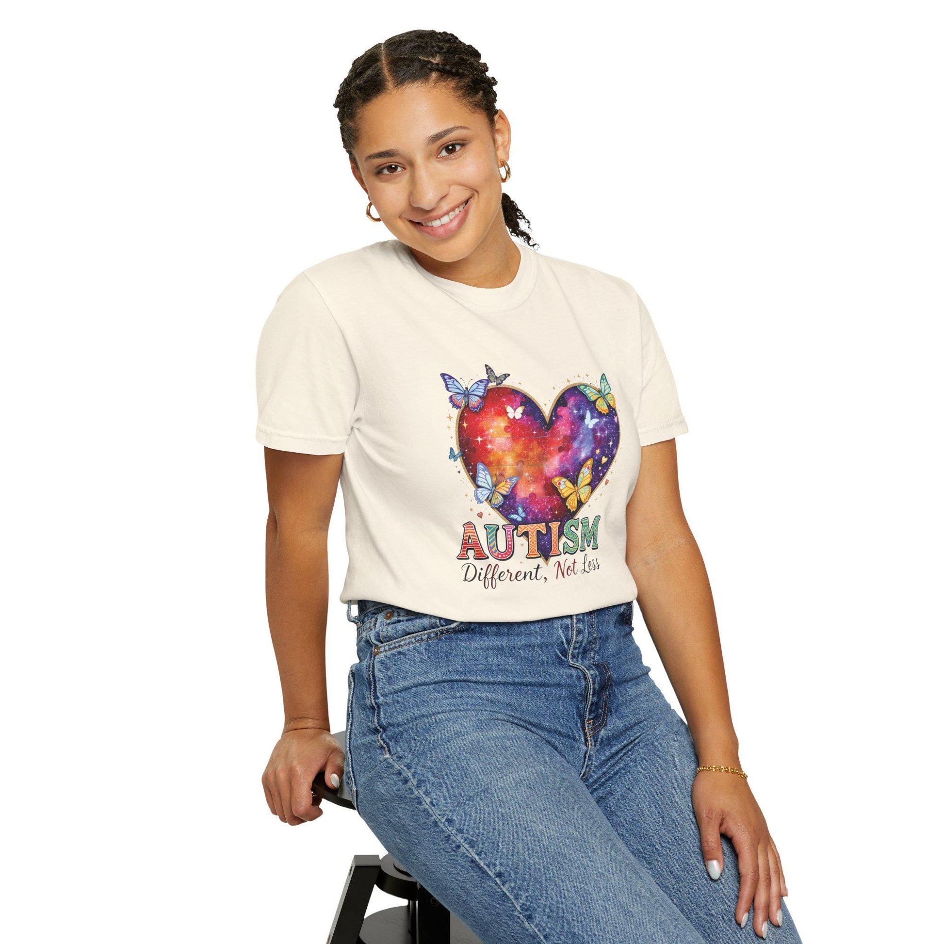 Autism Puzzle Heart Different Not Less T-shirt | Awareness Tee