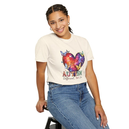 Autism Puzzle Heart Different Not Less T-shirt | Awareness Tee