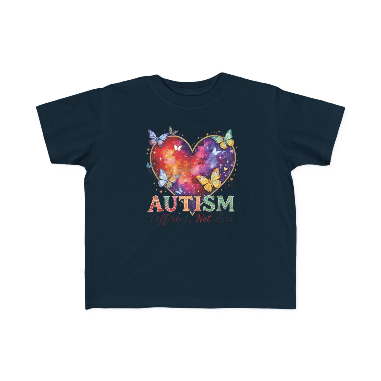 Autism Puzzle Heart Toddler Tee | Different Not Less