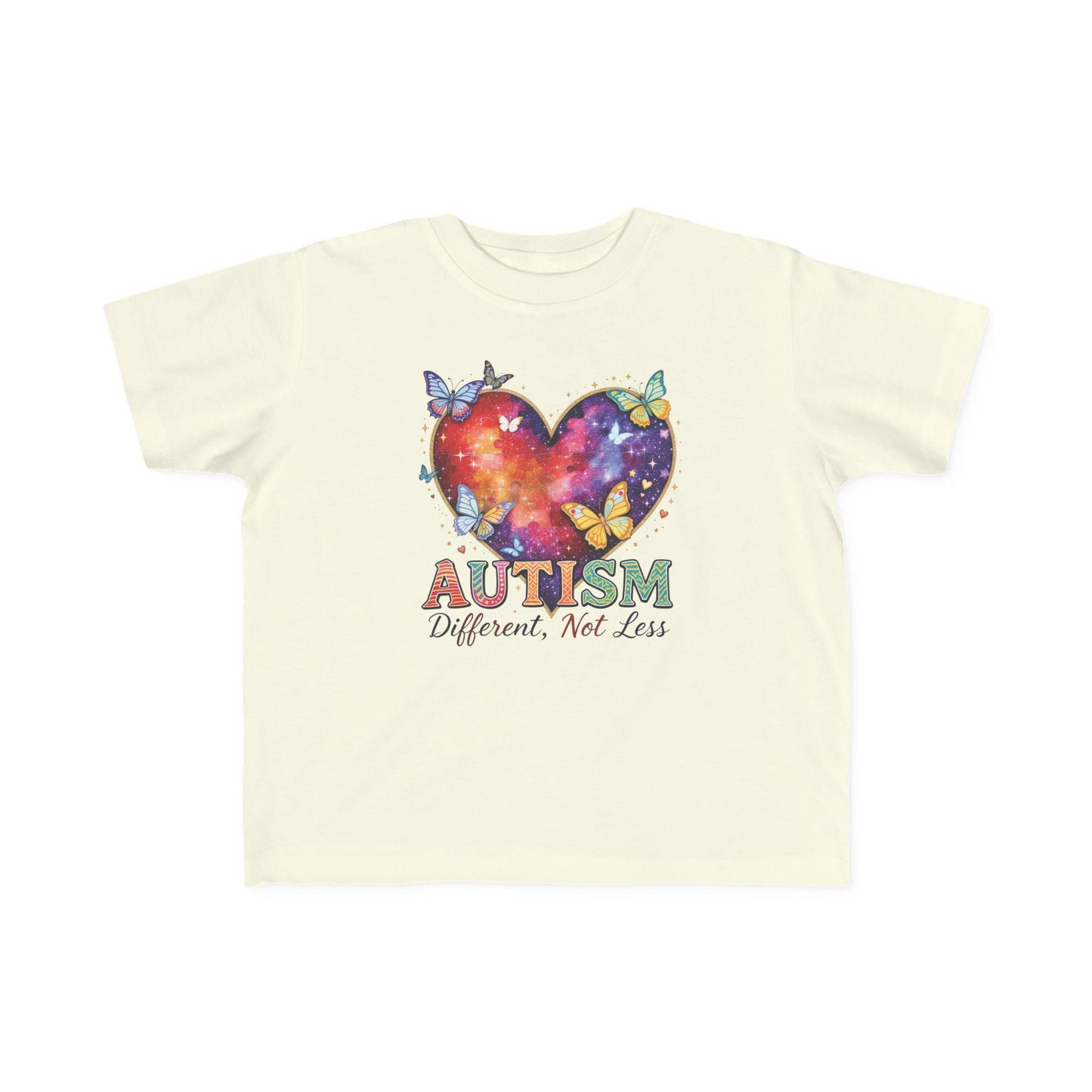 Autism Puzzle Heart Toddler Tee | Different Not Less