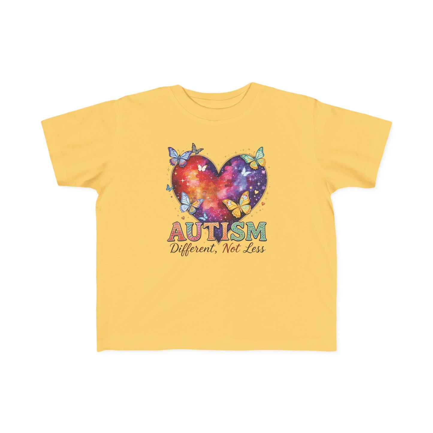 Autism Puzzle Heart Toddler Tee | Different Not Less