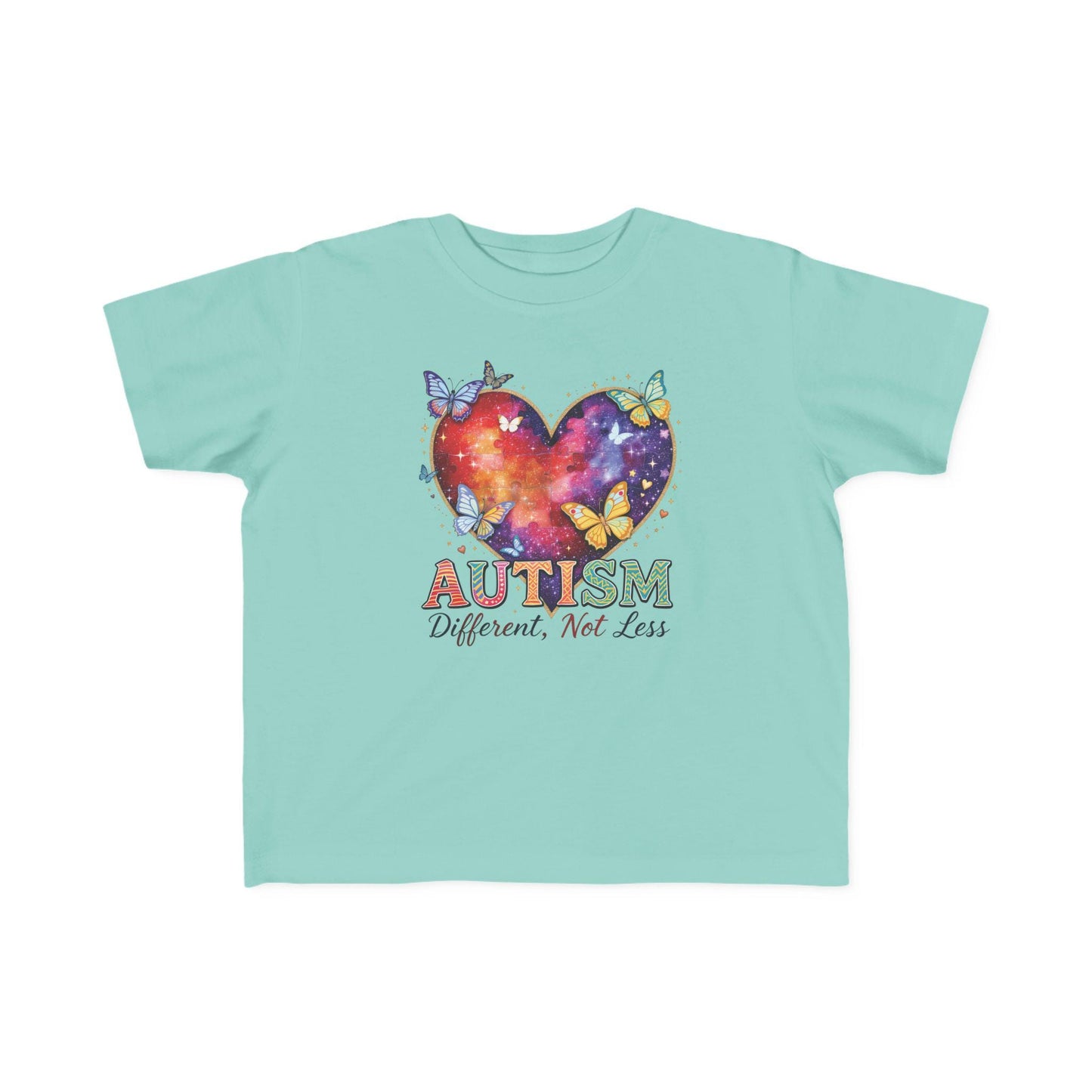 Autism Puzzle Heart Toddler Tee | Different Not Less