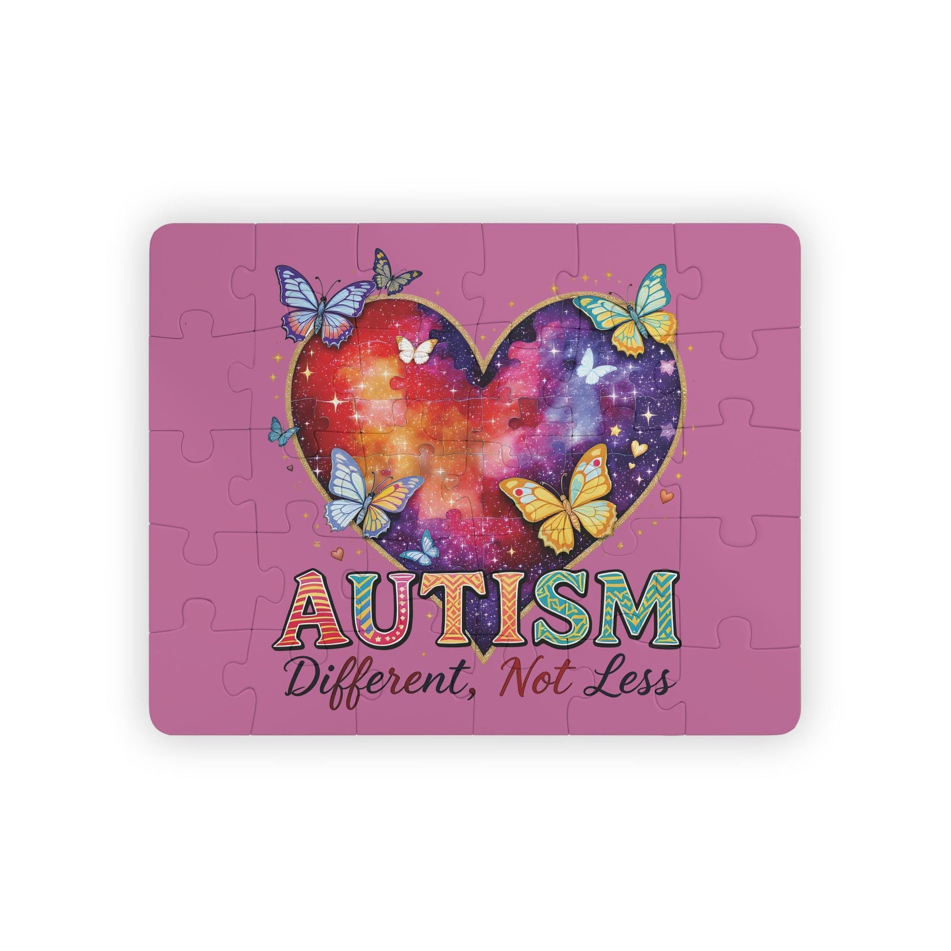 Autism Puzzle Heart Kids' Puzzle | Different Not Less, 30-Piece