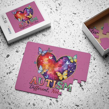 Autism Puzzle Heart Kids' Puzzle | Different Not Less, 30-Piece