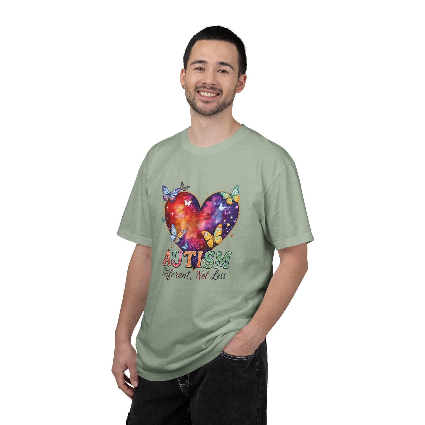 Autism Puzzle Heart Different Not Less T-shirt | Awareness Tee