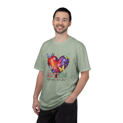Autism Puzzle Heart Different Not Less T-shirt | Awareness Tee