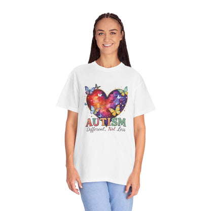Autism Puzzle Heart Different Not Less T-shirt | Awareness Tee