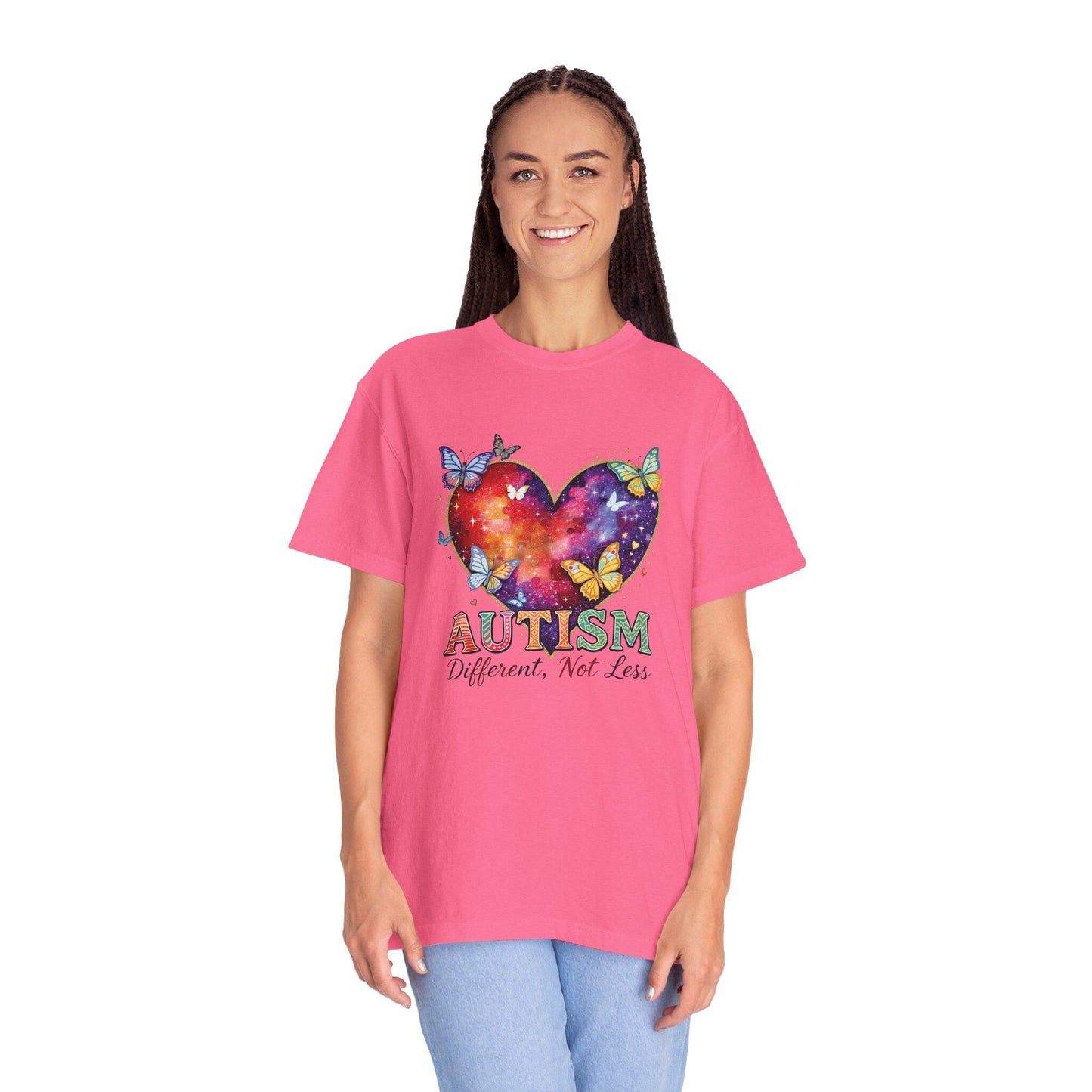 Autism Puzzle Heart Different Not Less T-shirt | Awareness Tee
