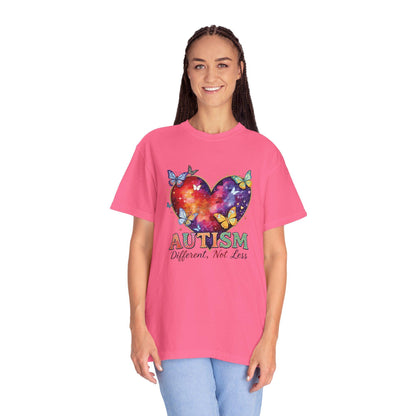 Autism Puzzle Heart Different Not Less T-shirt | Awareness Tee