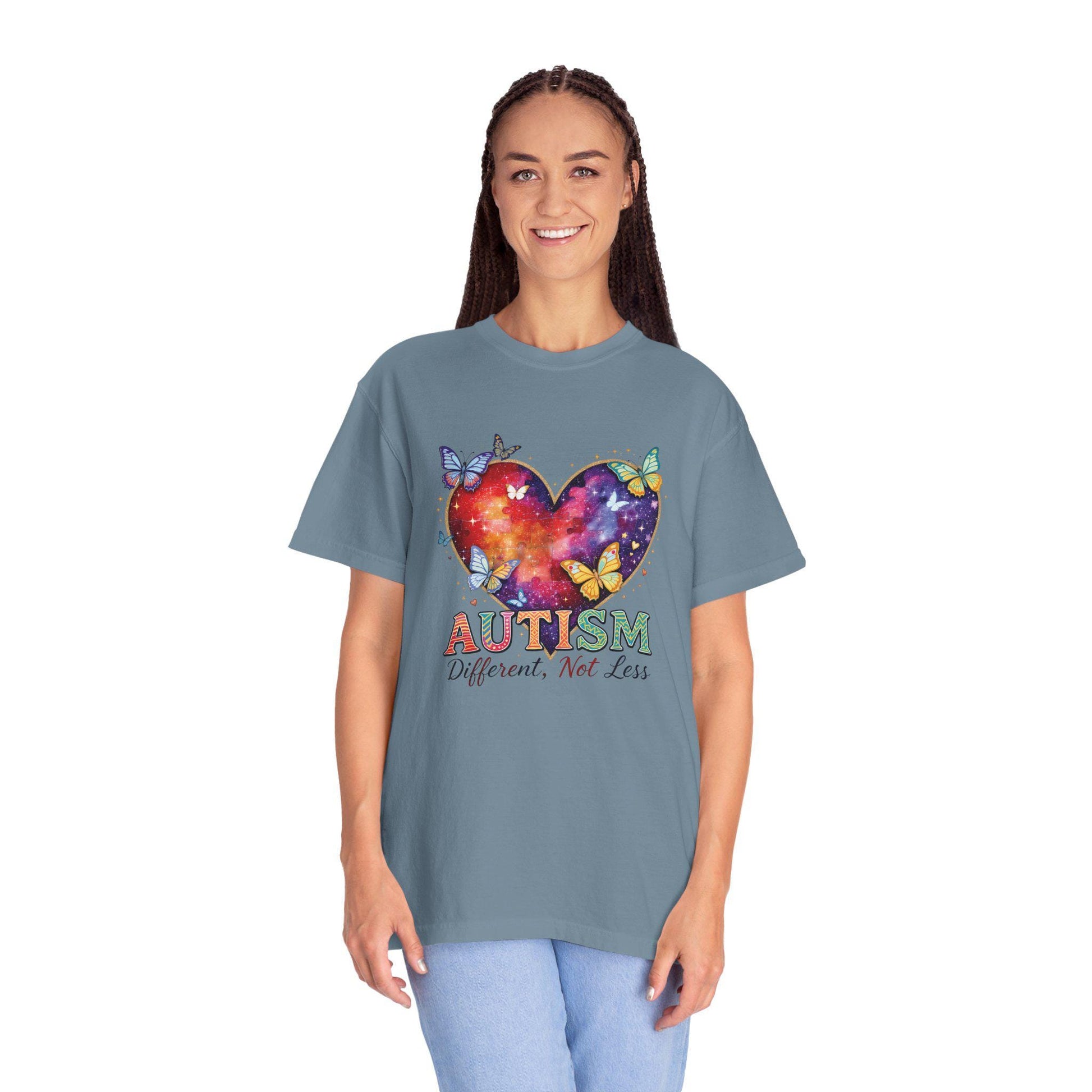 Autism Puzzle Heart Different Not Less T-shirt | Awareness Tee