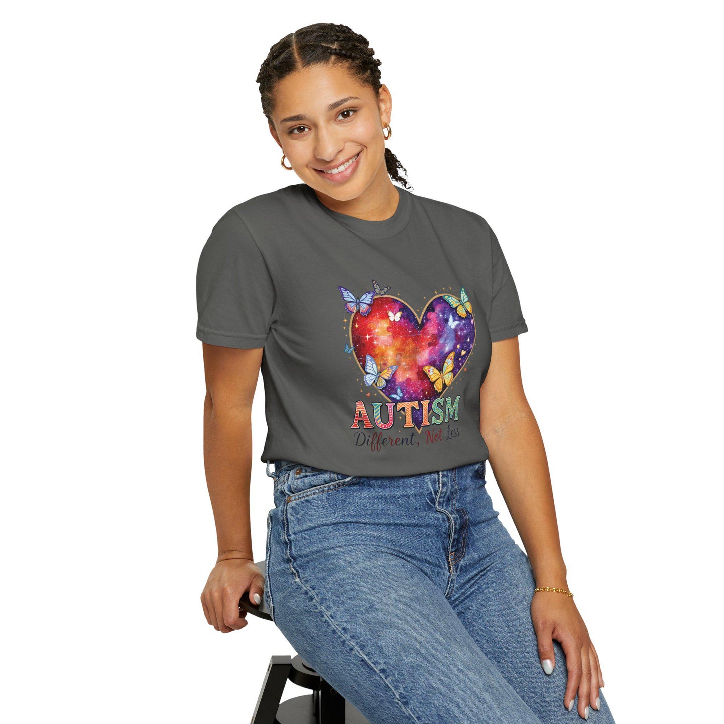 Autism Puzzle Heart Different Not Less T-shirt | Awareness Tee