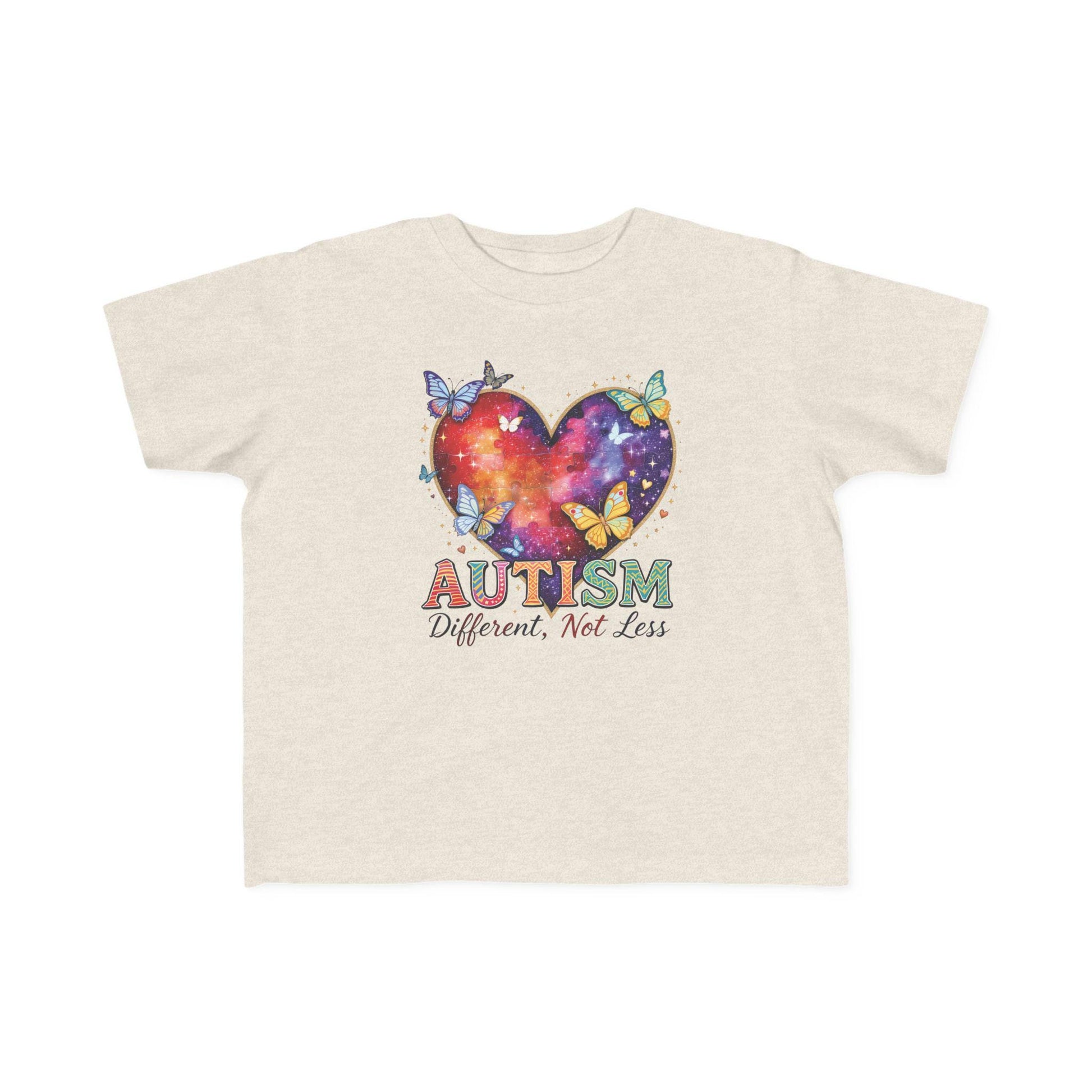 Autism Puzzle Heart Toddler Tee | Different Not Less