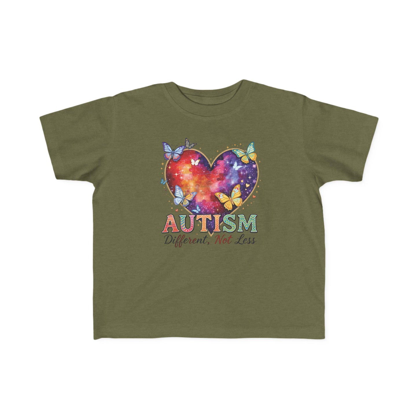 Autism Puzzle Heart Toddler Tee | Different Not Less