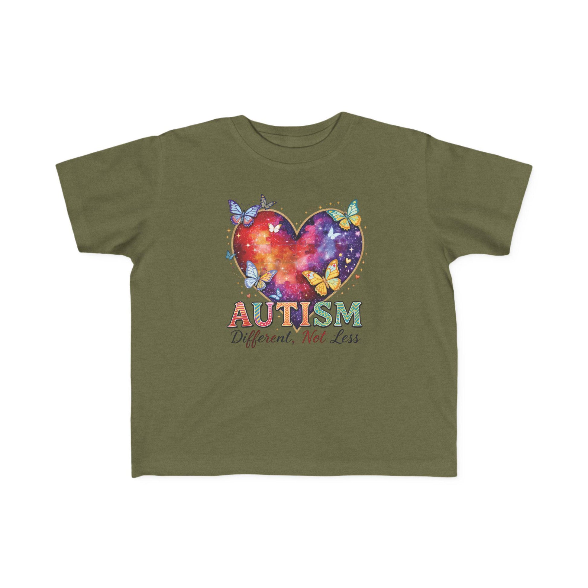 Autism Puzzle Heart Toddler Tee | Different Not Less