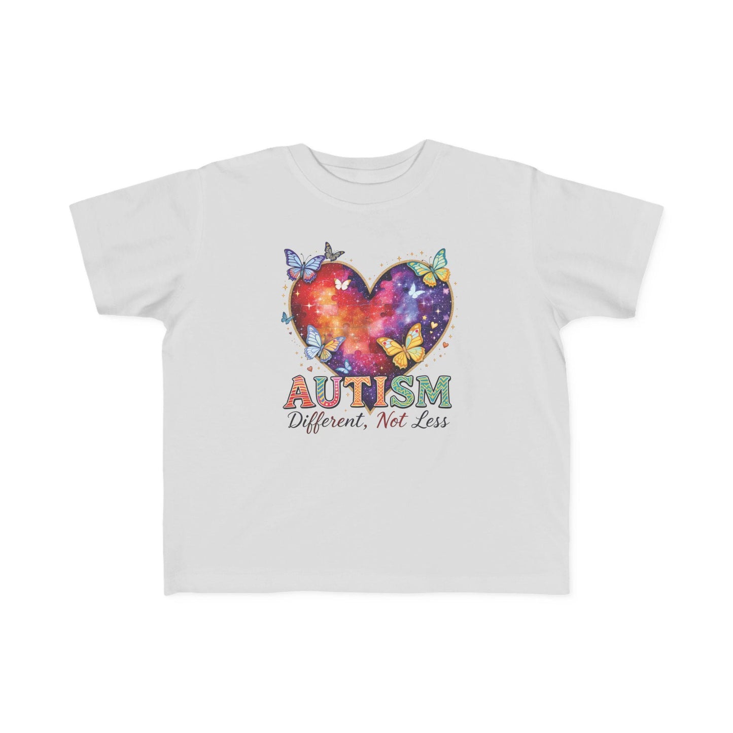 Autism Puzzle Heart Toddler Tee | Different Not Less
