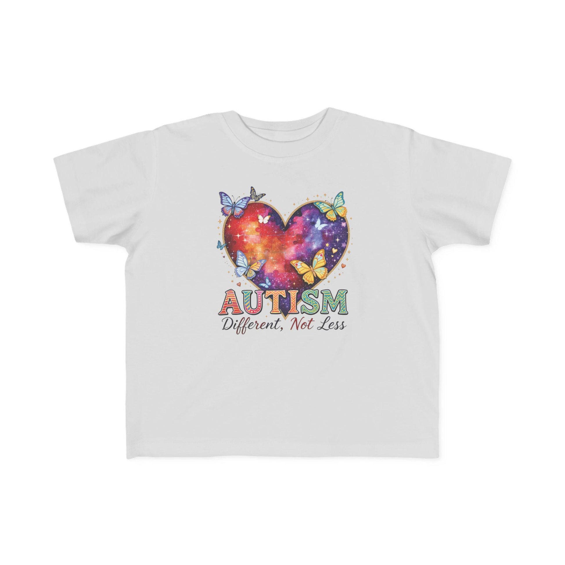 Autism Puzzle Heart Toddler Tee | Different Not Less